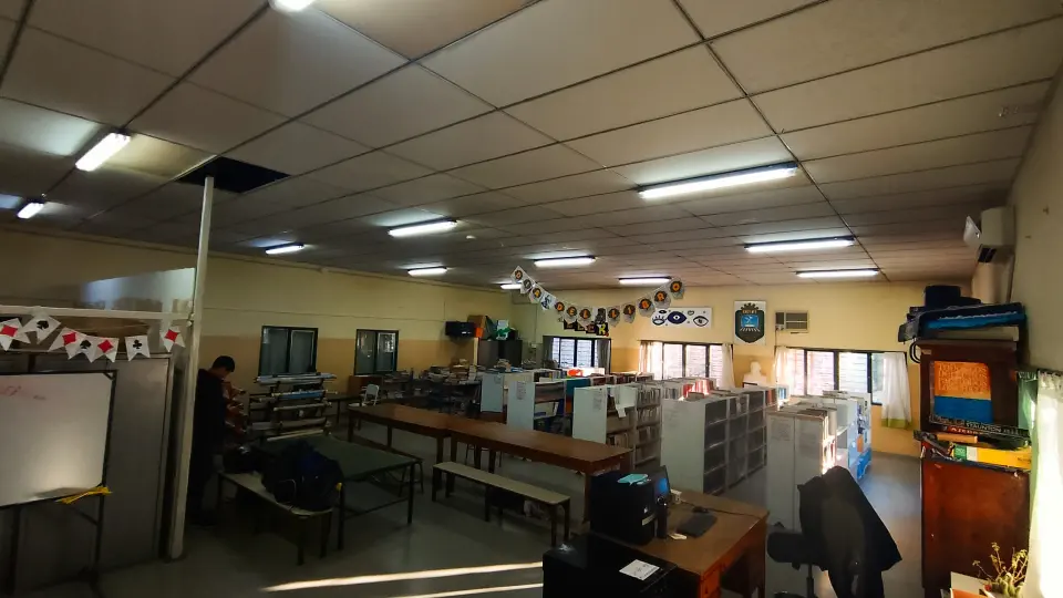 Interior de la biblioteca